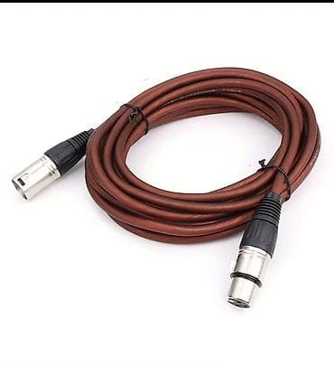 xlr: .кабель XLR 5метров (XLR3M–XLR3F), балансный - Разъёмы: 3‑контактный — 2