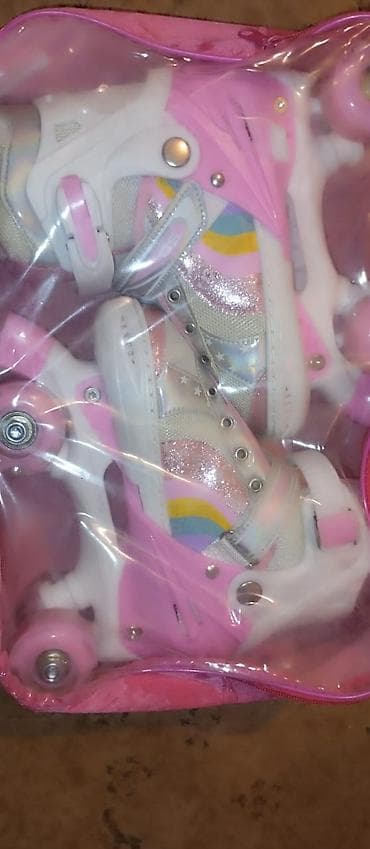 Детские роликовые коньки-квады в комплекте с защитой и сумкой. - Тип