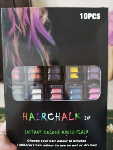 Мелки для окрашивания волос. Использовали только 2 краски