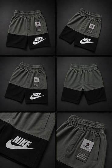 the nort face: Мужские спортивные шорты Nike (urban sportwear) - Дизайн: двухцветные — 2