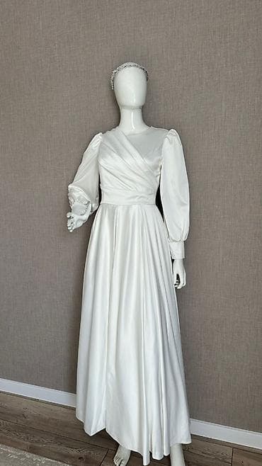 цвет айвари: Свадебное платье в классическом стиле - Ткань: Тафта. - Цвет — 2