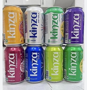 Газированные напитки Kinza — набор ассорти во вкусах: - Orange