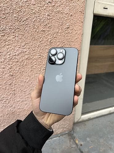IPhone 16 Pro, Б/у, 128 ГБ, Black Titanium, Защитное стекло, Кабель, 85 %