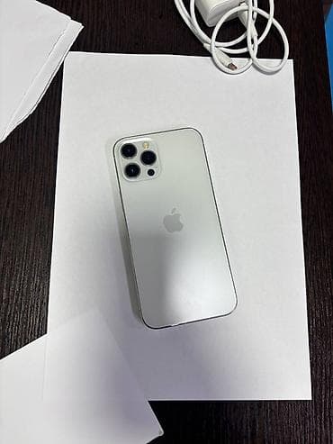 ipad pri: IPhone 12 Pro Max, 256 ГБ, Серебристый, Кабель, 80 % — 1