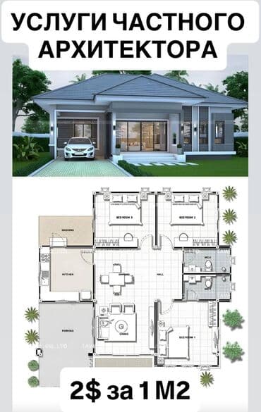 Шаймандарды ижарага алуу: Дизайн, Курулуштун сметасы, Долборлоо | Офистер, Батирлер, Үйлөр — 1