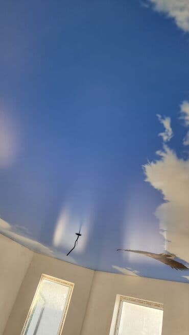 пластиковые панели на потолок фото и цена бишкек: Натяжной потолок Матовое, Глянцевое — 21