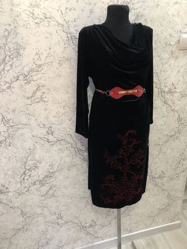 короткие платья из бархата: Бархатное платье бирюзовое платье без подклада юбка, туничка — 1