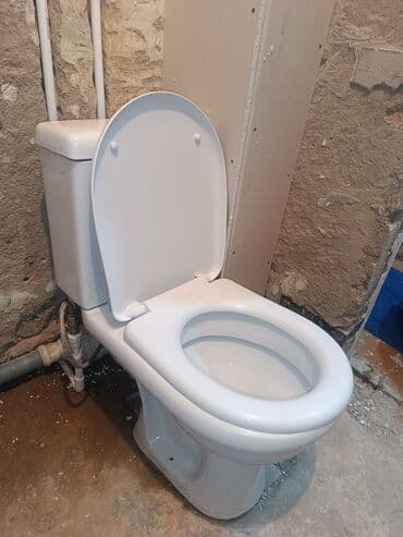 плинтуса для пола: Унитаз Напольный, Б/у, Материал: Керамика — 1