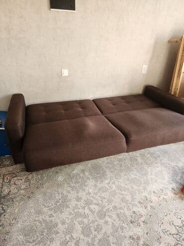 2 х местный раскладной диван: Прямой диван, Б/у — 2