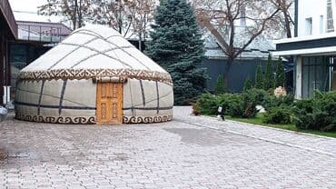 велик на титановых дисках: Аренда юрты, Каркас Деревянный, 65 баш, С полом, Самовар, Посуда — 7