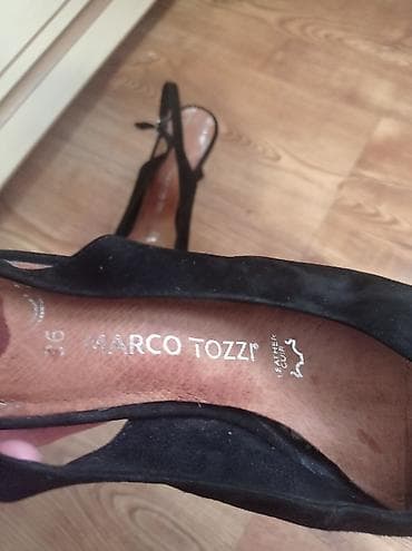 second hand obuv: Туфли, 36, Marco Tozzi, Б/у, цвет - Черный, Самовывоз — 5
