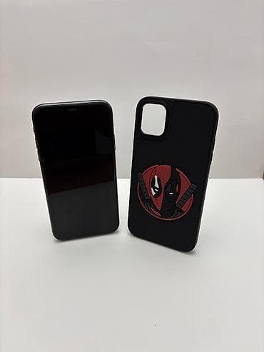 IPhone 11, Б/у, 64 ГБ, Black Titanium, Чехол, 95 %