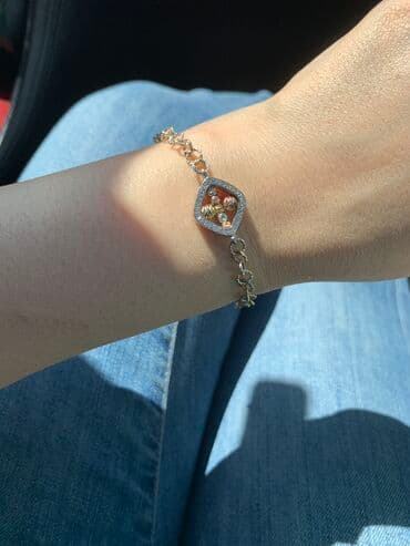 свадебное платья для беременных: Серебряный Браслет в богато-желтом цвете, размер регулируется — 1