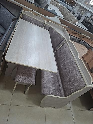 small table: Кухонный стол и стул, Новый, Бесплатная доставка, цвет - Бежевый — 7