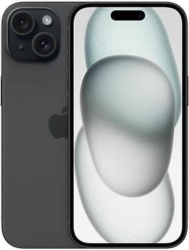 телефоны iphone 6: IPhone 15, 256 ГБ, Черный, Защитное стекло, Чехол, 84 % — 1