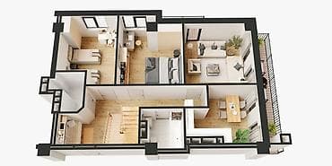 квартииу: 4 комнаты, 150 м², Элитка, 8 этаж, ПСО (под самоотделку) — 1