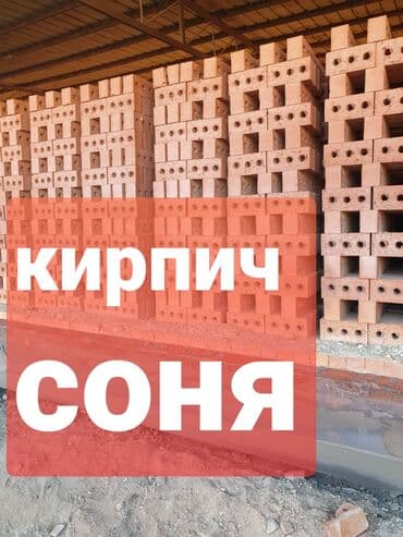 Полнотелый, таблетка, Жженый кирпич, Полублок, 250×120×90 at lalafo.kg Полнотелый, таблетка, Жженый кирпич, Полублок, 250×120×90