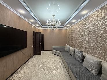 Недвижимость: 4 комнаты, 106 м², 106 серия улучшенная, Кок-Жар ж/м 106 серия улучшенная, 6 этаж, Дизайнерский ремонт — 6