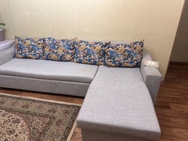 охрана женщинам: Угловой диван, C подушками, Трехместный — 1