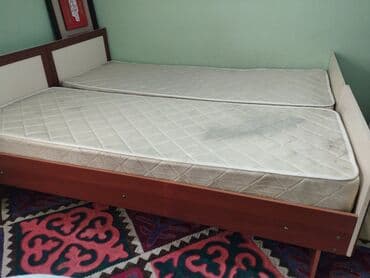 кравать каракол: Односпальная кровать ( 2 штуки )Цвет: бежевый с контрастными — 1