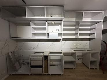 горки в зал: Кухонный гарнитур, цвет - Серый — 2