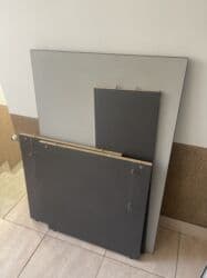 помошник стол: Комплект офисной мебели, цвет - Серый — 23