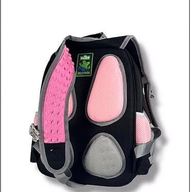 модная сумка: Практичный школьный рюкзак черного цвета с розовыми акцентами — 8