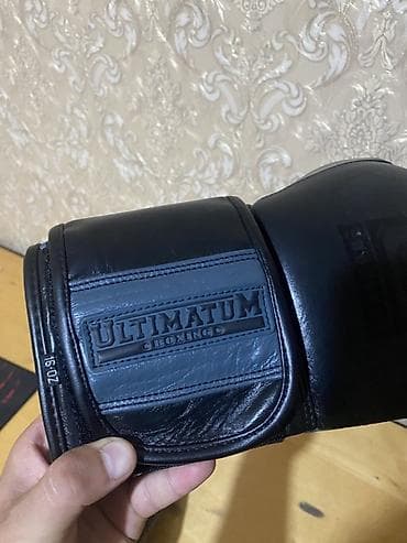 Спорт жана хобби: Боксерские перчатки ULTIMATUM Boxing - Размер/вес: 16 oz (маркировка — 1
