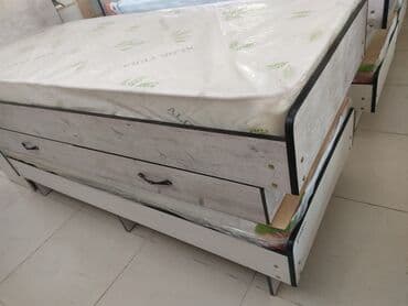 новые кровати: Односпальная кровать, Новый, С матрасом, длина - 190 см — 8