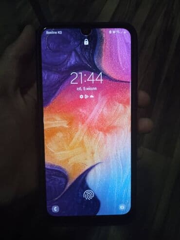 купить наушники самсунг: Samsung Galaxy A50, Колдонулган, 64 ГБ, түсү - Көк, 2 SIM — 1
