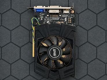 Видеокарта для ПК, Б/у, Asus, GeForce GTX, До 2 ГБ