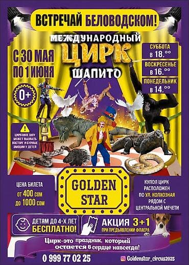 бутка камок: Международный цирк-шапито GOLDEN STAR в Беловодске Дата: с 30 мая по — 2