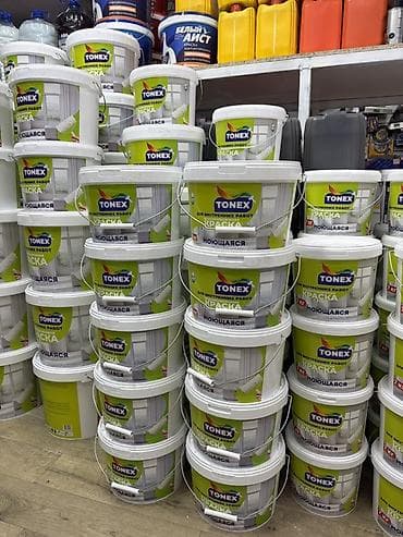 вода эмульсионка: Краска моющаяся TONEX для внутренних работ - Тип: водоэмульсионная — 3