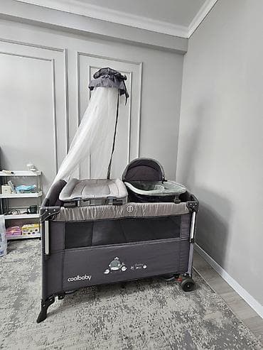 манеж для ребенка: Кроватка-манеж 9 в 1 COOLBABY для новорождённого Функциональный манеж — 4