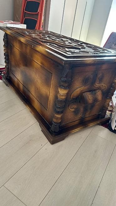 сундук для приданного: Сундук, Новый, Для приданого невесты, Дерево, цвет - Коричневый — 7