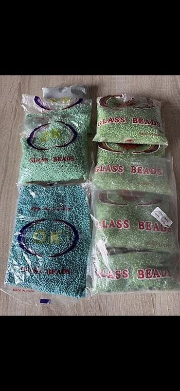 шкатулка из бусин: Бисер/стеклярус «OK», «JOY Brand», «Glass Beads» — набор разнообразных — 9