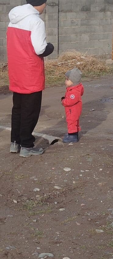 трендовые мишки с капюшоном: Детский демисезонный комбинезон на возраст от 6 мес до года - Теплый — 2