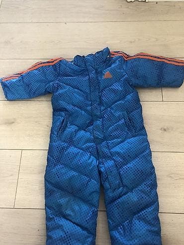 комбенизоны: Детский зимний комбинезон Adidas - Размер: 6–9 месяцев (рост 74 см) — 1