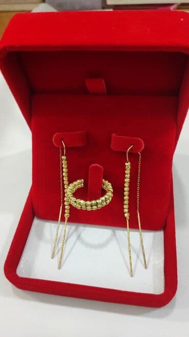 купить свадебное платье недорого: Серебряный Набор Дорика Дизайн Италия Серебро с напылением жёлтое — 4