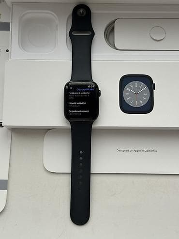 часы казино: Apple Watch Series 8 45MM Midnight АКБ 90%, держит хорошо Состояние — 4