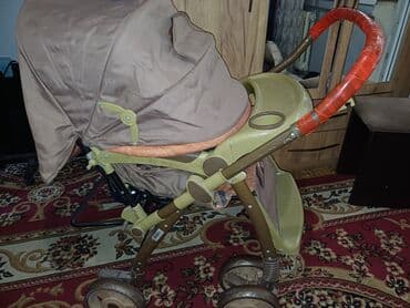 купить коляска: Коляска, цвет - Коричневый, Б/у — 3