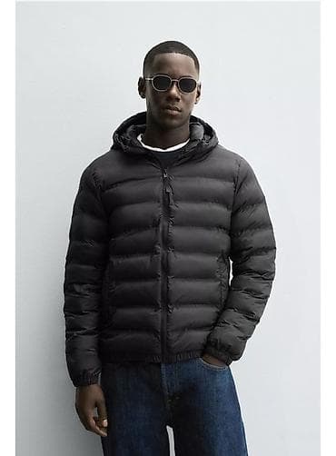 Мужская куртка, L, S, M, Zara, Новый, цвет - Черный