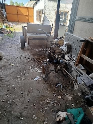 Транспорт: Мотоблок с прицепом и навесным оборудованием Комплектация: - Мотоблок — 1