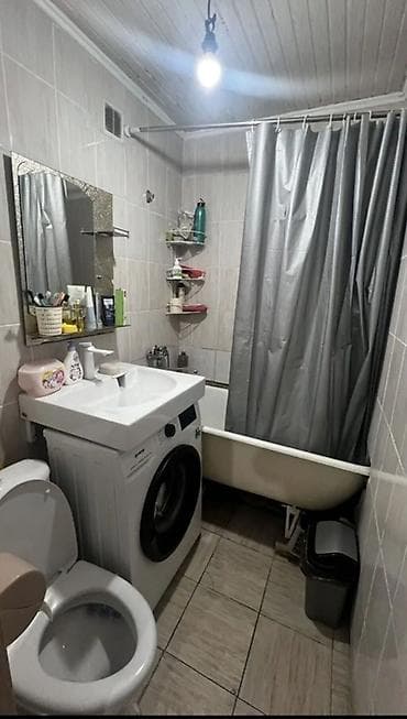 Батирлер: 1 бөлмө, 30 м², Аламедин-1 мкр Малосемейка, 4 кабат, Эски ремонт — 9