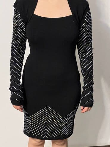 теннисный юбка: Платье нарядное со стразами. 42-размер — 2