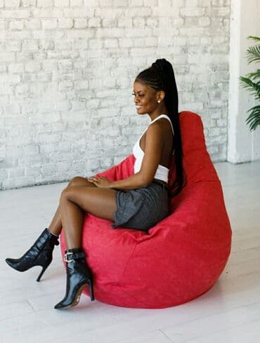 кресло мешок бишкек: Бинбэг, Новый, Платная доставка, Самовывоз, цвет - Красный — 5