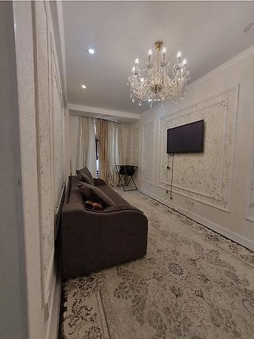 Продажа квартир: 2 комнаты, 63 м², Асанбай мкр Элитка, 3 этаж, Свежий ремонт — 2