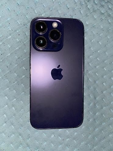 куплю бу технику: IPhone 14 Pro, Б/у, 128 ГБ, Blue Titanium, Чехол, 100 % — 1