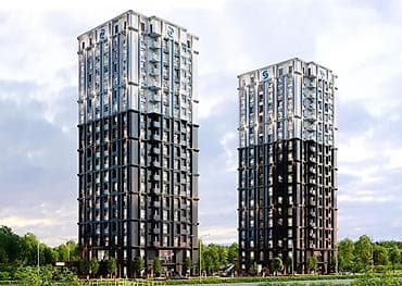 Квартиры: 2 комнаты, 82 м², Элитка, 10 этаж, ПСО (под самоотделку) — 1