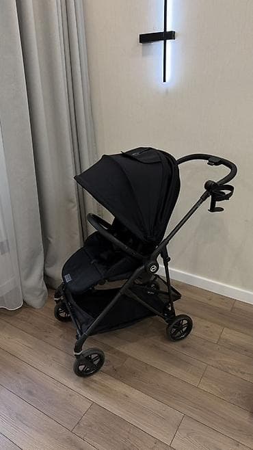 коляск: Коляска, Cybex, цвет - Черный, Б/у — 1